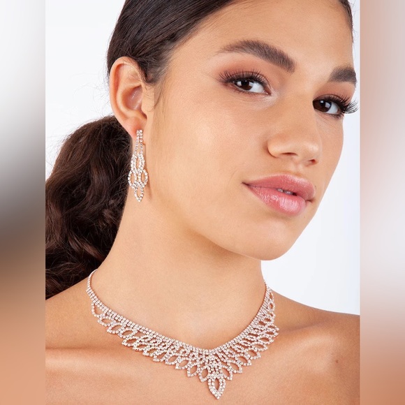 Lovisa Jewelry - Rose Gold Decorative Diamante Set